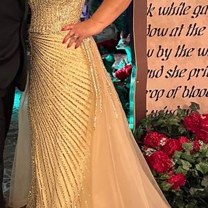 Gold Evening Dress